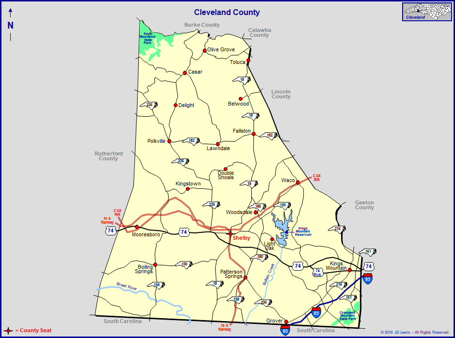 Cleveland County North Carolina