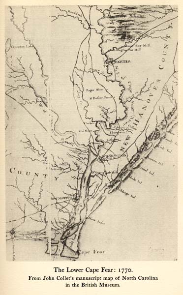 NEW 1868 coastal Brunswick County North Carolina & South Carolina map print 
