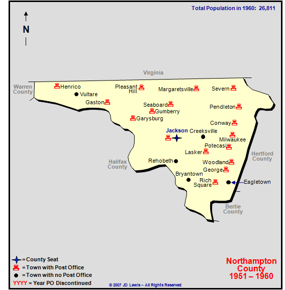 Northampton County Nc 1951 To 1960