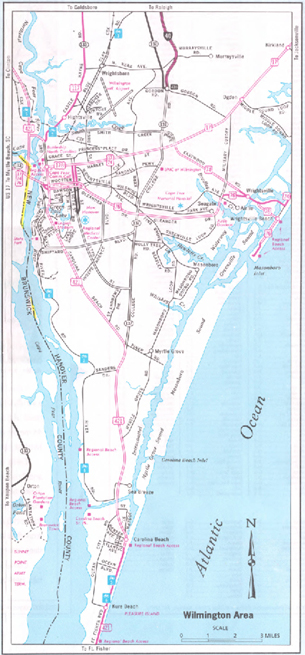 Maps of Wilmington, North Carolina