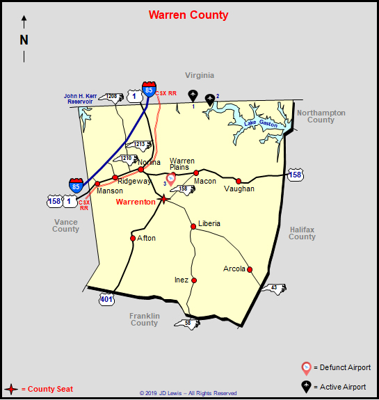 North Carolina Warren County Airports