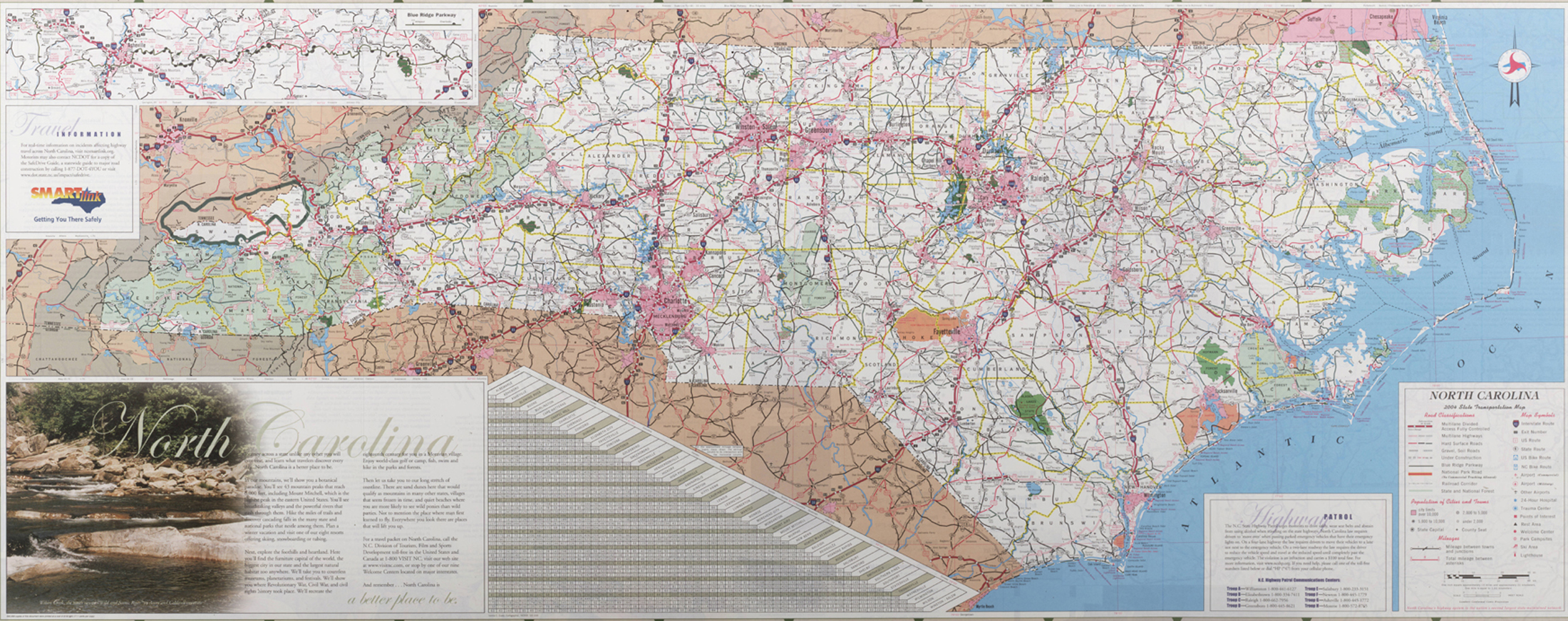 North Carolina Roads And Highways Nc Road Map 2004