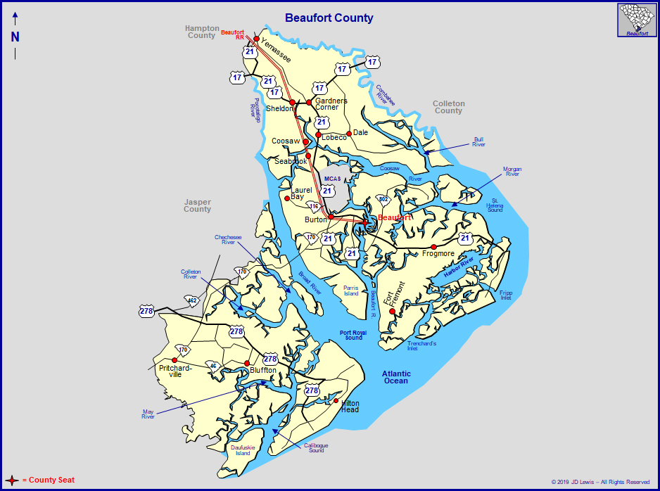 1839 SC MAP Barnwell Beaufort County Old South Carolina History      HUGE